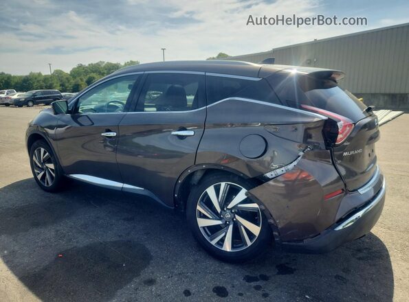 5N1AZ2MH8JN128458 2018 NISSAN MURANO Brown Rear left