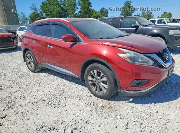5N1AZ2MH9JN114908 2018 NISSAN MURANO Burgundy Front right