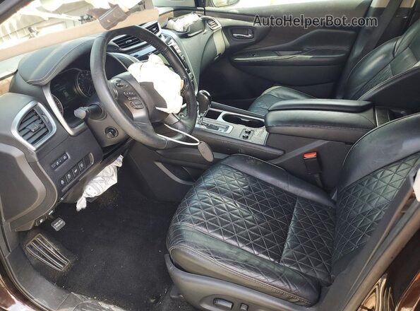 5N1AZ2MJ5KN137073 2019 NISSAN MURANO Brown Вид салону спереду
