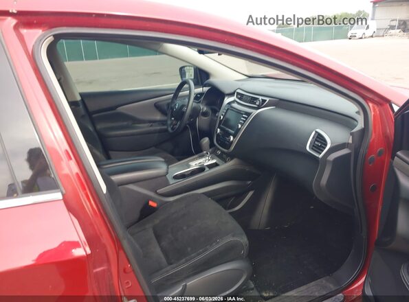 5N1AZ2MS3KN142376 2019 NISSAN MURANO Red Widok wnętrza z przodu
