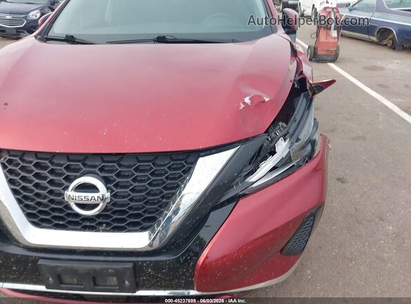 5N1AZ2MS3KN142376 2019 NISSAN MURANO Red Widok z przodu