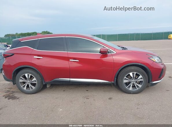 5N1AZ2MS3KN142376 2019 NISSAN MURANO Red Widok wnętrza z tyłu
