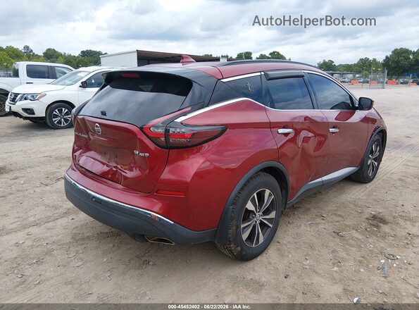 5N1AZ2MS6KN136863 2019 NISSAN MURANO Red Rear right
