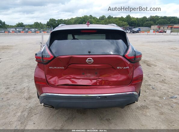 5N1AZ2MS6KN136863 2019 NISSAN MURANO Red 