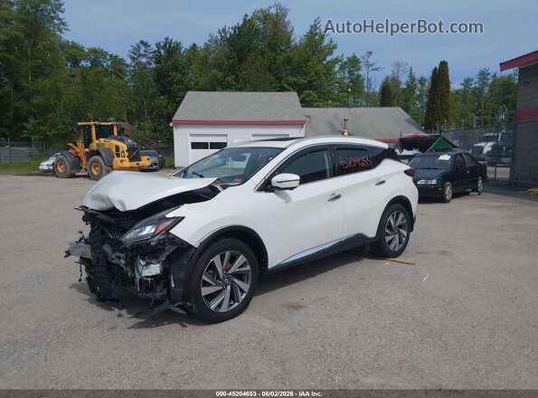 5N1AZ2MS7KN156782 2019 NISSAN MURANO White Vista tres cuartos delantera izquierda