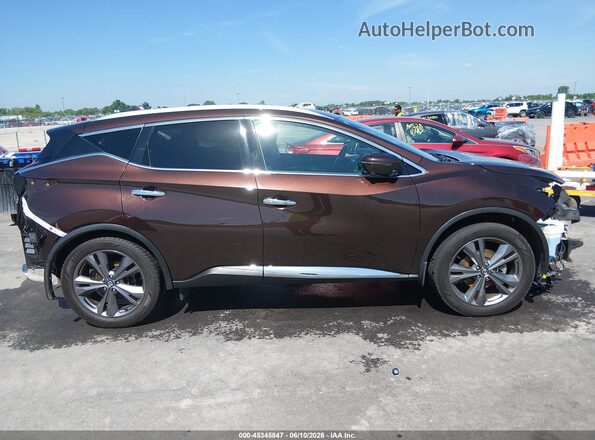 5N1AZ2MSXKN107141 2019 NISSAN MURANO Brown უკანა სალონის ხედი
