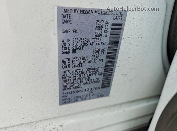 5N1AZ3CS4SC123760 2025 NISSAN MURANO White 