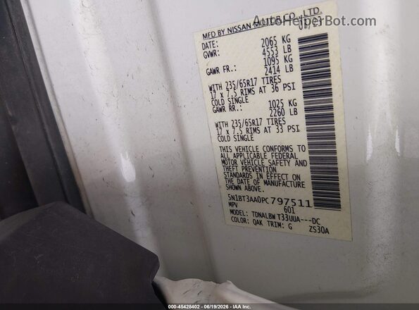 5N1BT3AA0PC797511 2023 NISSAN ROGUE White Engine compartment view