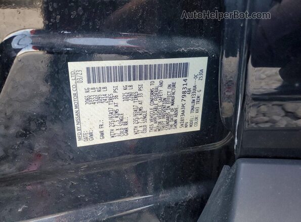 5N1BT3AA3PC798314 2023 NISSAN ROGUE Black Շարժիչի բաժամունքի տեսք
