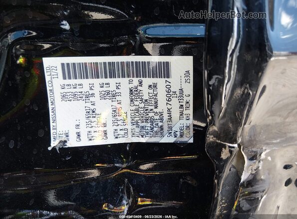 5N1BT3AA4PC760607 2023 NISSAN ROGUE Черный Вид подкапотного пространства