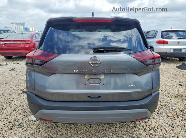 5N1BT3AB6PC856537 2023 NISSAN ROGUE Gray უკანა ხედი