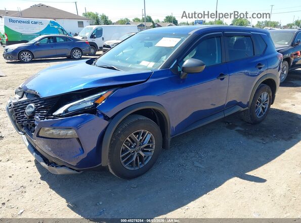 5N1BT3AB6PC931222 2023 NISSAN ROGUE Синий Передняя левая четверть