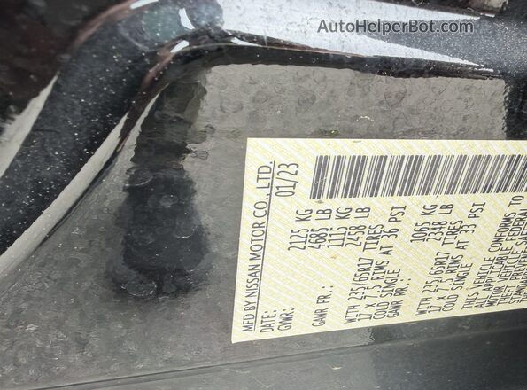 5N1BT3AB8PC775071 2023 NISSAN ROGUE Black Вид наклейки з VIN-кодом
