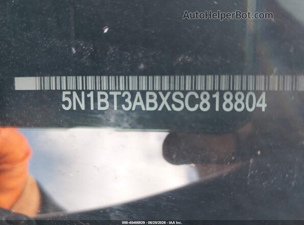 5N1BT3ABXSC818804 2025 NISSAN ROGUE White Vista del compartimento del motor