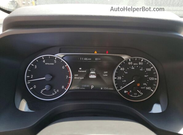 5N1BT3BA0SC831289 2025 NISSAN ROGUE White Instrument cluster view