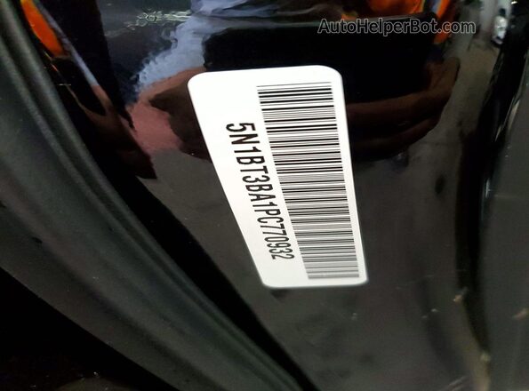 5N1BT3BA1PC770932 2023 NISSAN ROGUE Black Widok naklejki z numerem VIN