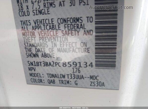 5N1BT3BA2PC859134 2023 NISSAN ROGUE White Вид підкапотного простору