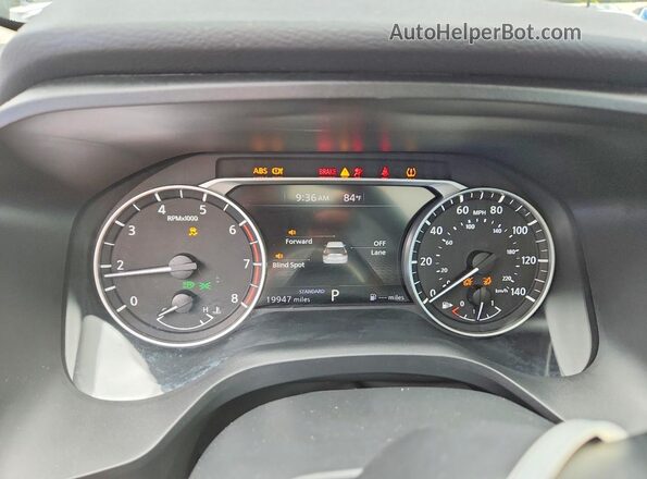 5N1BT3BA2SC864116 2025 NISSAN ROGUE Black Вид щитка приладів