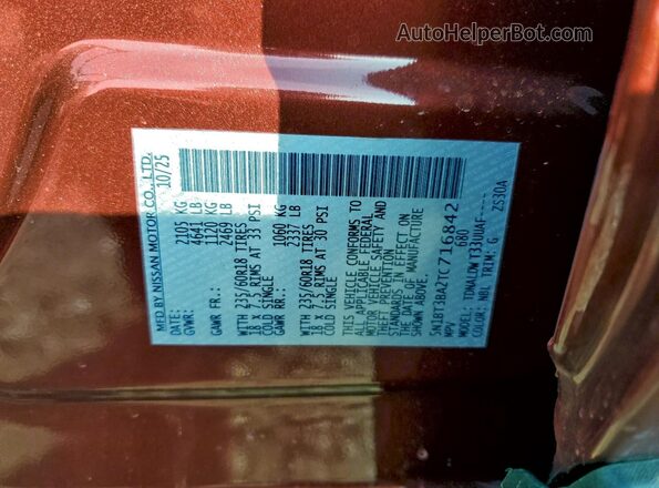 5N1BT3BA2TC716842 2026 NISSAN ROGUE Maroon Widok komory silnika