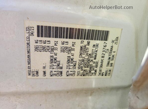 5N1BT3BA4PC823767 2023 NISSAN ROGUE White Engine compartment view