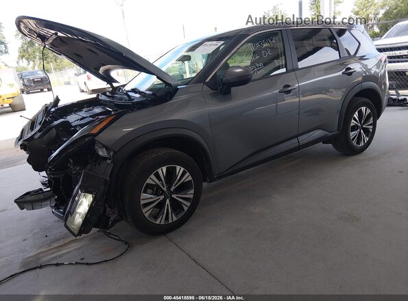 5N1BT3BA4PC827561 2023 NISSAN ROGUE Gray Առջևի ձախ երեք քառորդ տեսարան