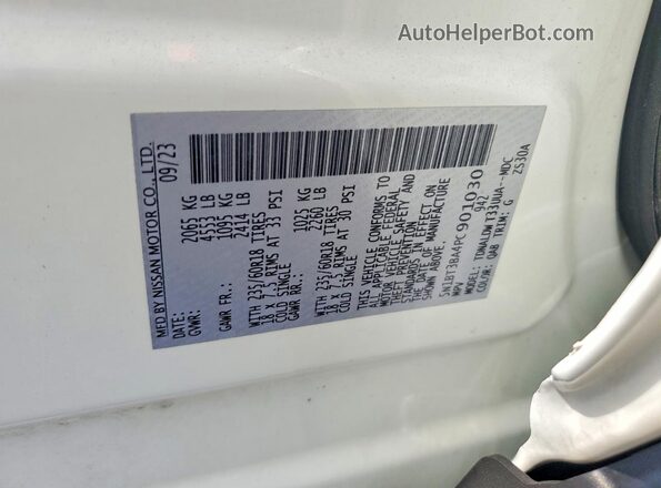 5N1BT3BA4PC901030 2023 NISSAN ROGUE White 