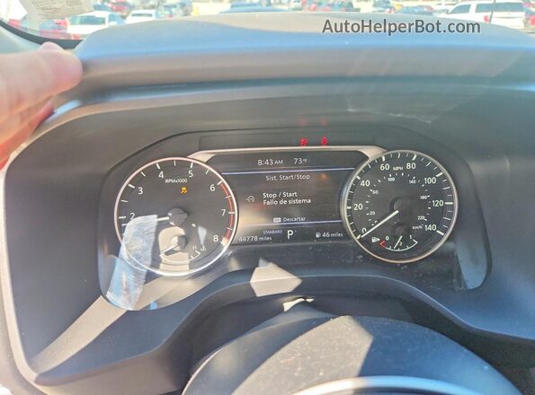 5N1BT3BA4PC904283 2023 NISSAN ROGUE White Instrument cluster view
