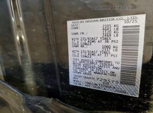 5N1BT3BA4TC729575 2026 NISSAN ROGUE Black 