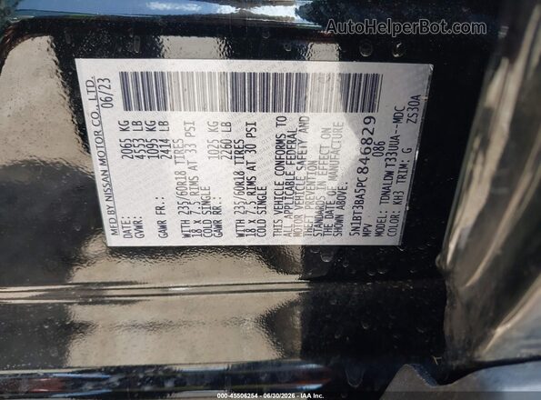 5N1BT3BA5PC846829 2023 NISSAN ROGUE Черный Вид подкапотного пространства