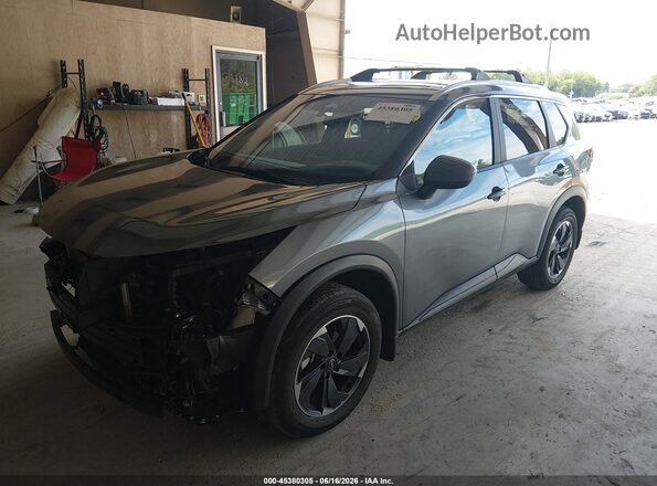 5N1BT3BA5RC707450 2024 NISSAN ROGUE Gray წინა მარცხენა ხედი სამი მეოთხედიდან