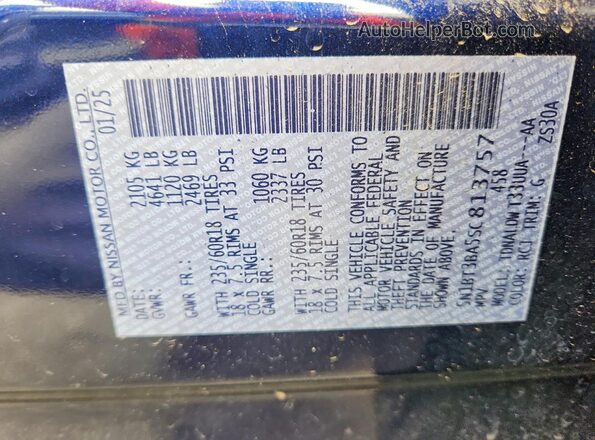 5N1BT3BA5SC813757 2025 NISSAN ROGUE Blue 
