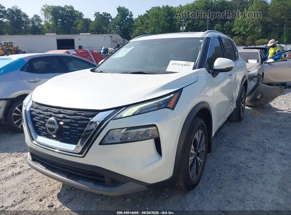 5N1BT3BA6PC748313 2023 NISSAN ROGUE White წინა მარცხენა ხედი სამი მეოთხედიდან