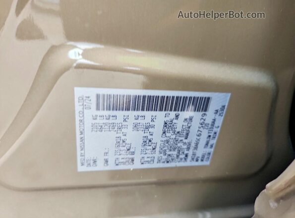 5N1BT3BA6SC675629 2025 NISSAN ROGUE Brown Vista de la etiqueta del VIN