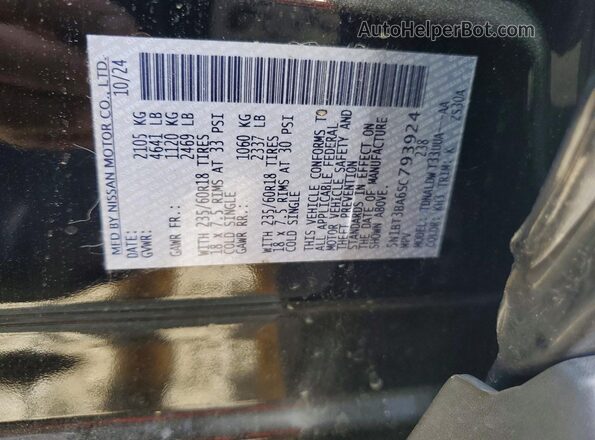5N1BT3BA6SC793924 2025 NISSAN ROGUE Black 