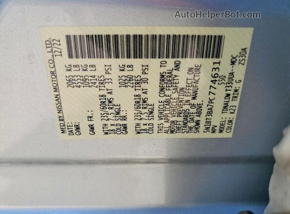 5N1BT3BA7PC774631 2023 NISSAN ROGUE Silver 