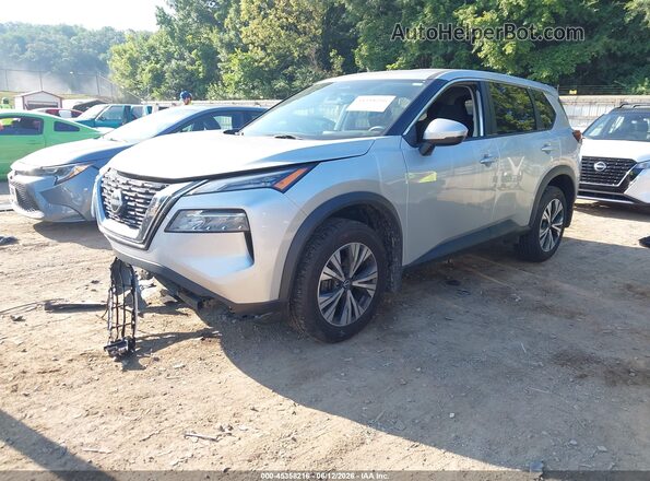 5N1BT3BA8NC718436 2022 NISSAN ROGUE Silver წინა მარცხენა ხედი სამი მეოთხედიდან