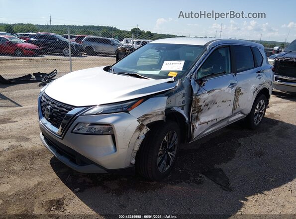 5N1BT3BA8PC791633 2023 NISSAN ROGUE Silver წინა მარცხენა ხედი სამი მეოთხედიდან