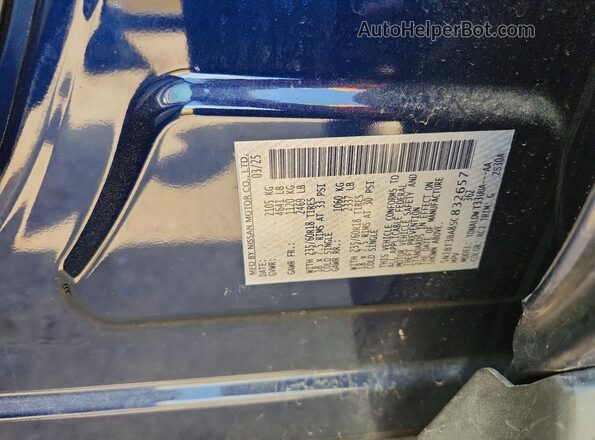 5N1BT3BA8SC832657 2025 NISSAN ROGUE Синий 