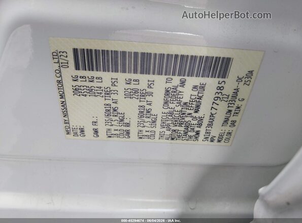 5N1BT3BAXPC779385 2023 NISSAN ROGUE White ძრავის განყოფილების ხედი