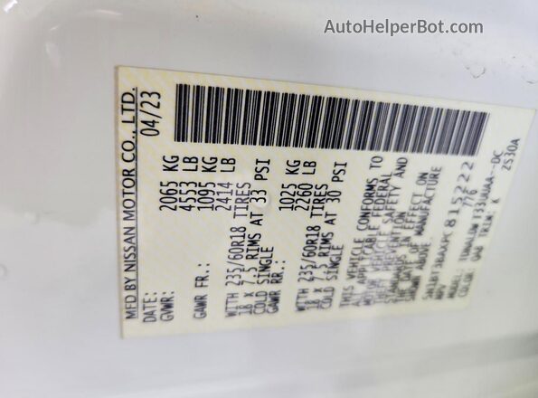 5N1BT3BAXPC815222 2023 NISSAN ROGUE White 