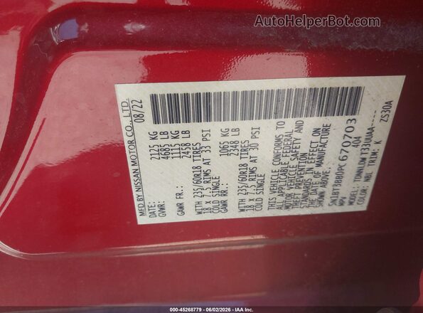5N1BT3BB0PC670703 2023 NISSAN ROGUE Красный Вид подкапотного пространства