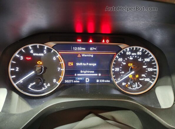 5N1BT3BB0SC820253 2025 NISSAN ROGUE White ხელსაწყოთა პანელის ხედი