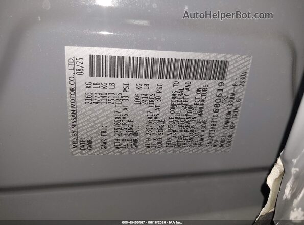 5N1BT3BB3TC680619 2026 NISSAN ROGUE Gray Vista del compartimento del motor