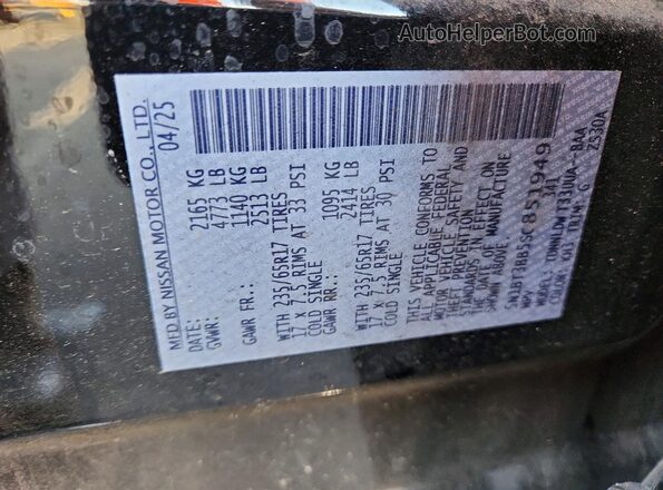 5N1BT3BB5SC851949 2025 NISSAN ROGUE Black 