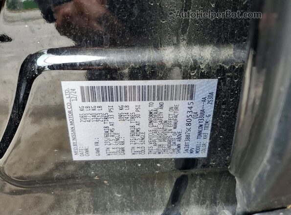 5N1BT3BB7SC805345 2025 NISSAN ROGUE Черный 