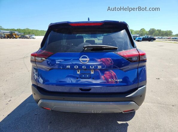 5N1BT3BB8PC845389 2023 NISSAN ROGUE Blue უკანა ხედი