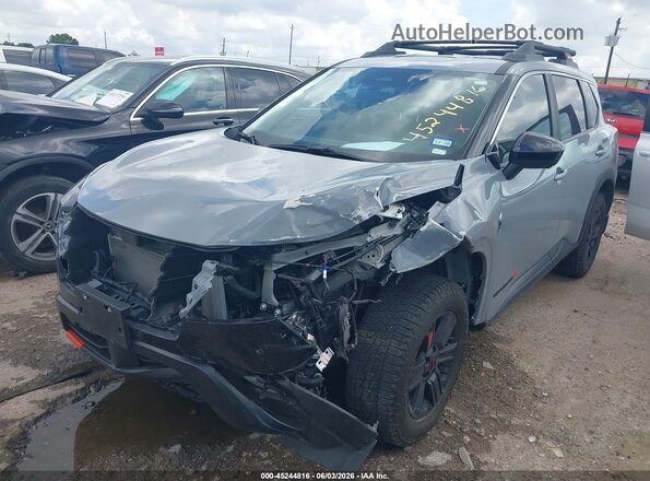 5N1BT3BB8SC788975 2025 NISSAN ROGUE Gray Առջևի ձախ երեք քառորդ տեսարան