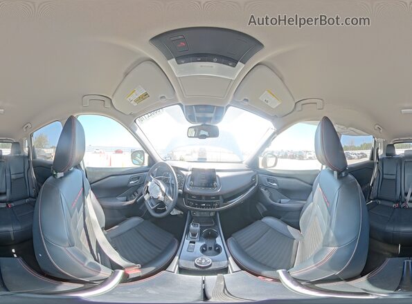 5N1BT3BB8SC789687 2025 NISSAN ROGUE White Widok wnętrza 360 stopni