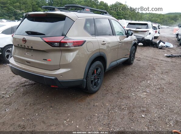 5N1BT3BB8SC832389 2025 NISSAN ROGUE Beige უკანა მარჯვენა