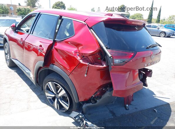 5N1BT3CA4PC672301 2023 NISSAN ROGUE Red Trasero izquierdo